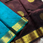 Pattu Nool Edit | Kanchi Silkcotton saree - Coffee Brown & Blue