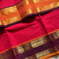 Kattam Series - Pink Checked Kanchi Cotton Saree