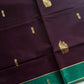 Vegan Silk Saree – Dark Purple Handloom Art Silk