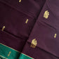 Vegan Silk Saree – Dark Purple Handloom Art Silk