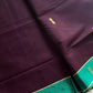 Vegan Silk Saree – Dark Purple Handloom Art Silk