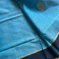 Vegan Silk Saree – Sky Blue Handloom Art Silk