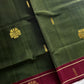 Vegan Silk Saree – Mehandi Green Handloom Art Silk