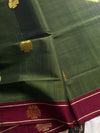 Vegan Silk Saree – Mehandi Green Handloom Art Silk