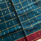 Vegan Silk saree – Blue Checked Handloom Art Silk Saree