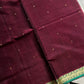 Maroonish Wine Handloom Art Silk Saree – Vegan Silk by House of Thansha