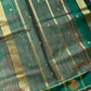 Vegan Silk Saree – Pastel Peach & Green Handloom Art Silk