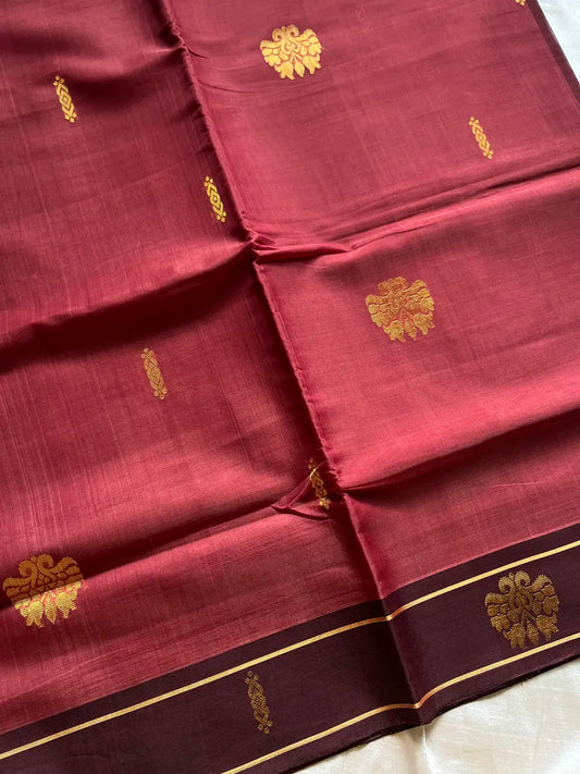 Vegan Silk Saree – Muted pink Handloom Art Silk