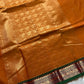 Throne Edit | Orange 120 Count Mercerised Kanchi Cotton Saree