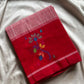 Chedibutta Saree - Handloom Vegan Art Silk - Red