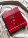 Chedibutta Saree - Handloom Vegan Art Silk - Red