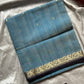 Sky Blue Handloom Art Silk Saree – Vegan Silk by House of Thansha