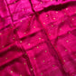 Handloom Matka Silk Saree with Muslin Pallu - Pink