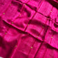Handloom Matka Silk Saree with Muslin Pallu - Pink