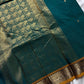 120 Count Mercerised Kanchi Cotton Saree with Zari Border and Grand Pallu – House of Thansha