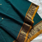 120 Count Mercerised Kanchi Cotton Saree with Zari Border and Grand Pallu – House of Thansha