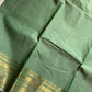Subtle Weaves | Pastel Green Kanchi Cotton Saree