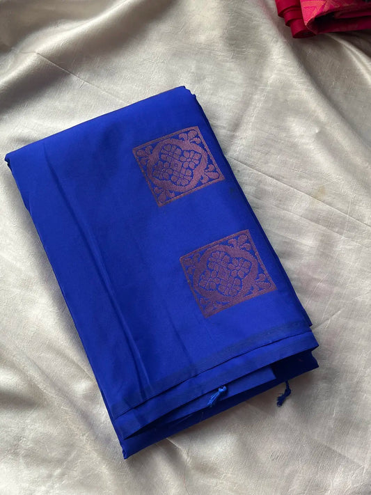 Semi Soft Silk Saree - Blue