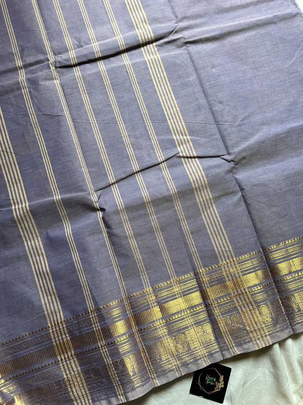 Subtle Weaves | Lavender Kanchi Cotton Saree