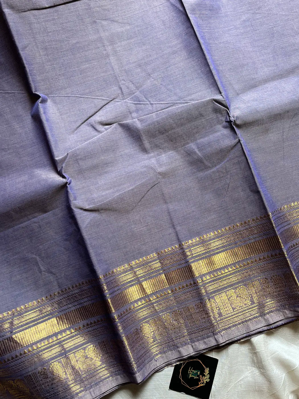 Subtle Weaves | Lavender Kanchi Cotton Saree