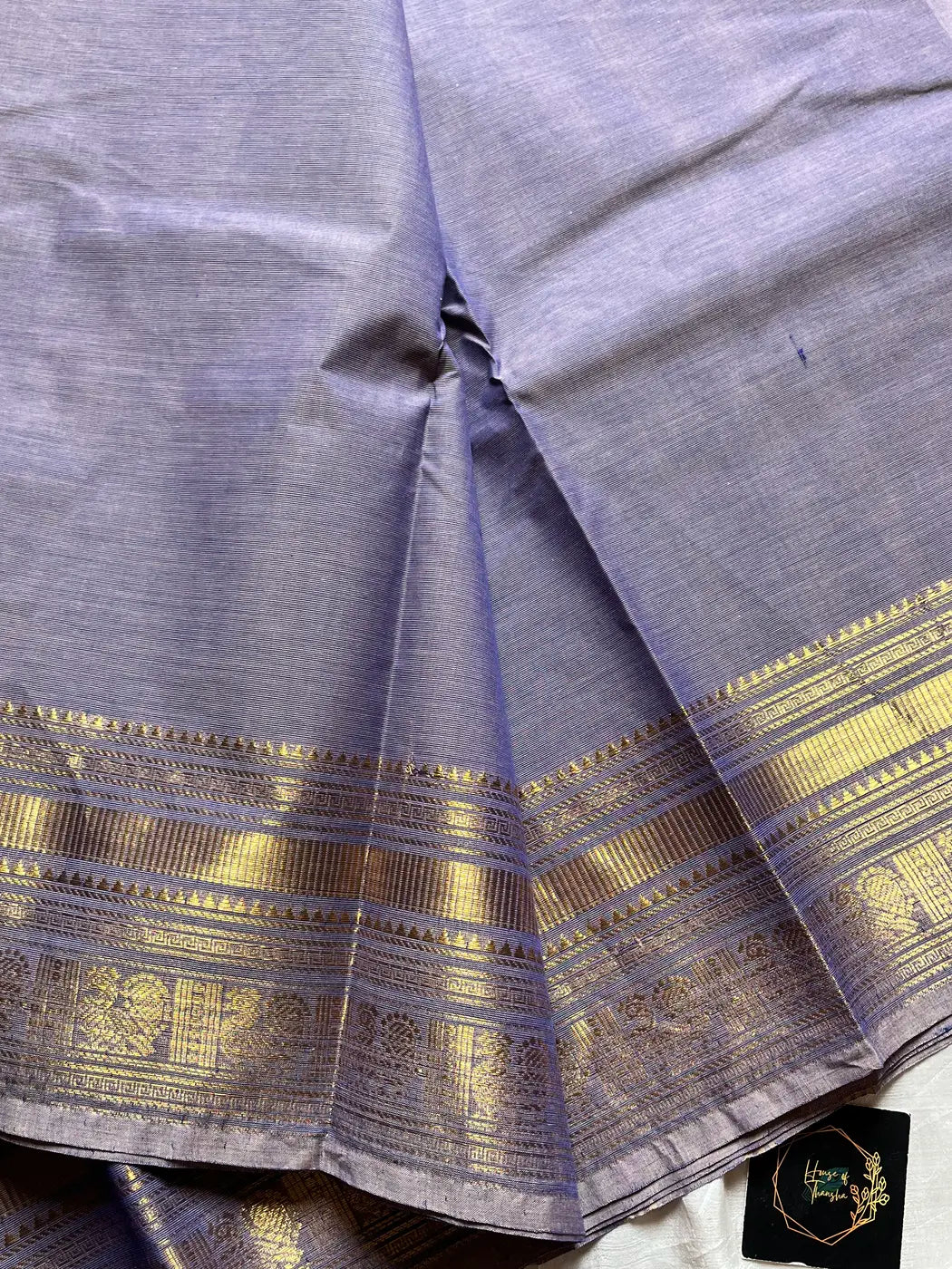Subtle Weaves | Lavender Kanchi Cotton Saree