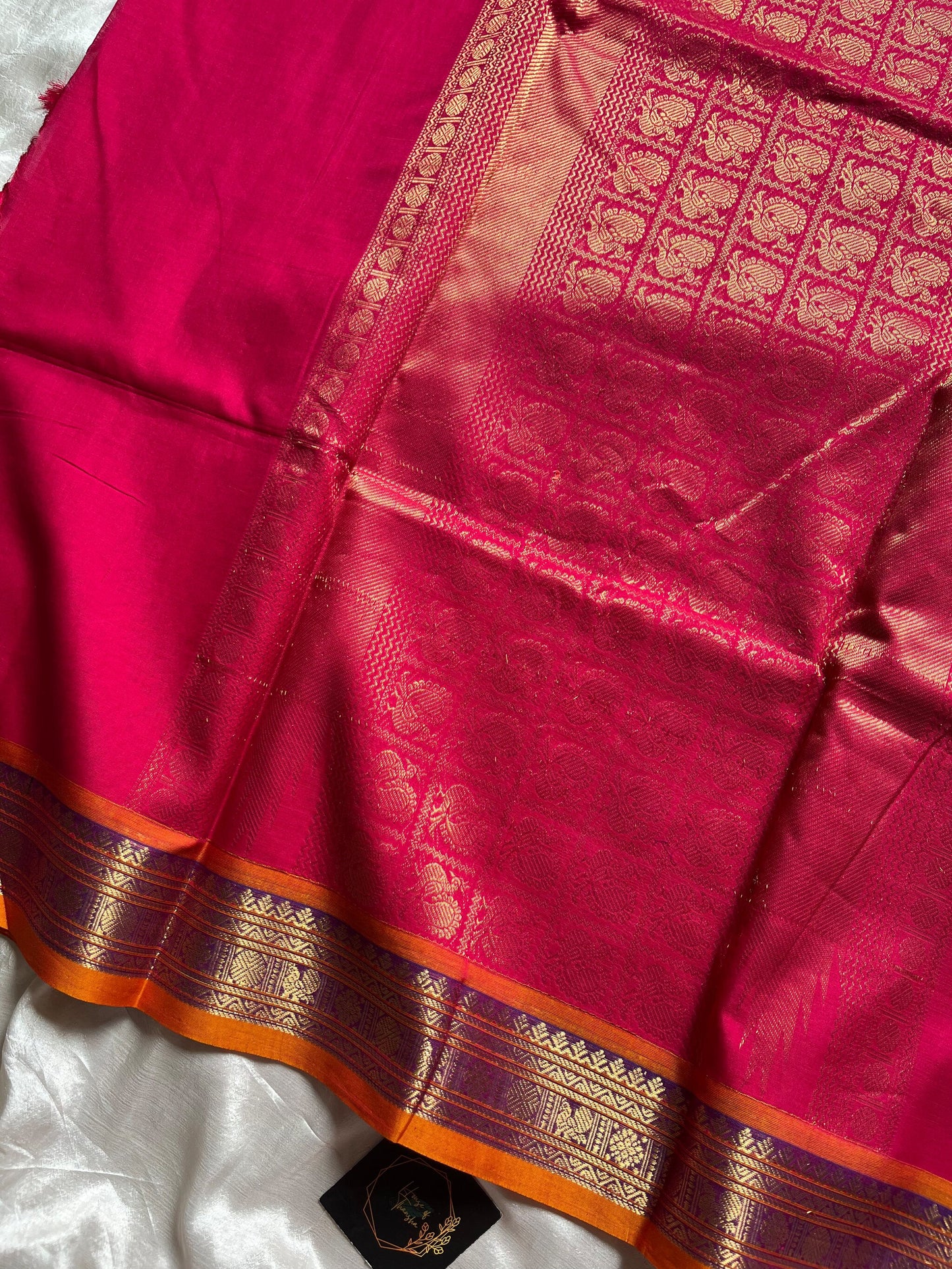 Throne Edit | Rani Pink 120 Count Mercerised Kanchi Cotton Saree