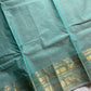 Subtle Weaves | Pastel Teal Kanchi Cotton Saree