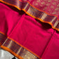 Throne Edit | Rani Pink 120 Count Mercerised Kanchi Cotton Saree