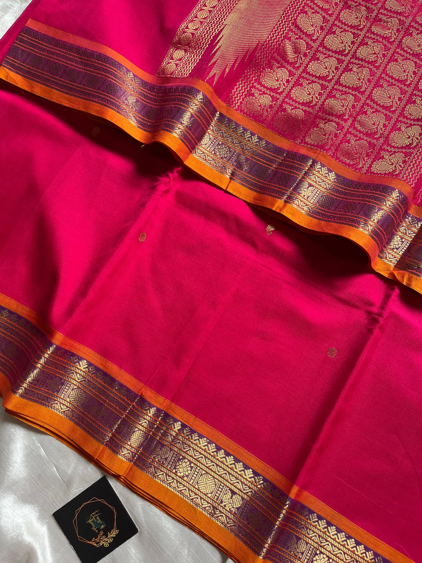 Throne Edit | Rani Pink 120 Count Mercerised Kanchi Cotton Saree