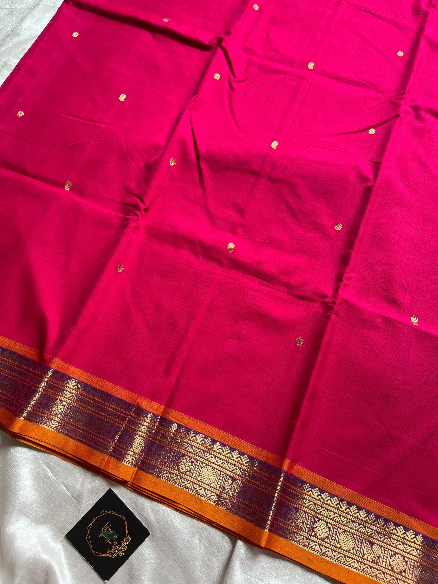 Throne Edit | Rani Pink 120 Count Mercerised Kanchi Cotton Saree