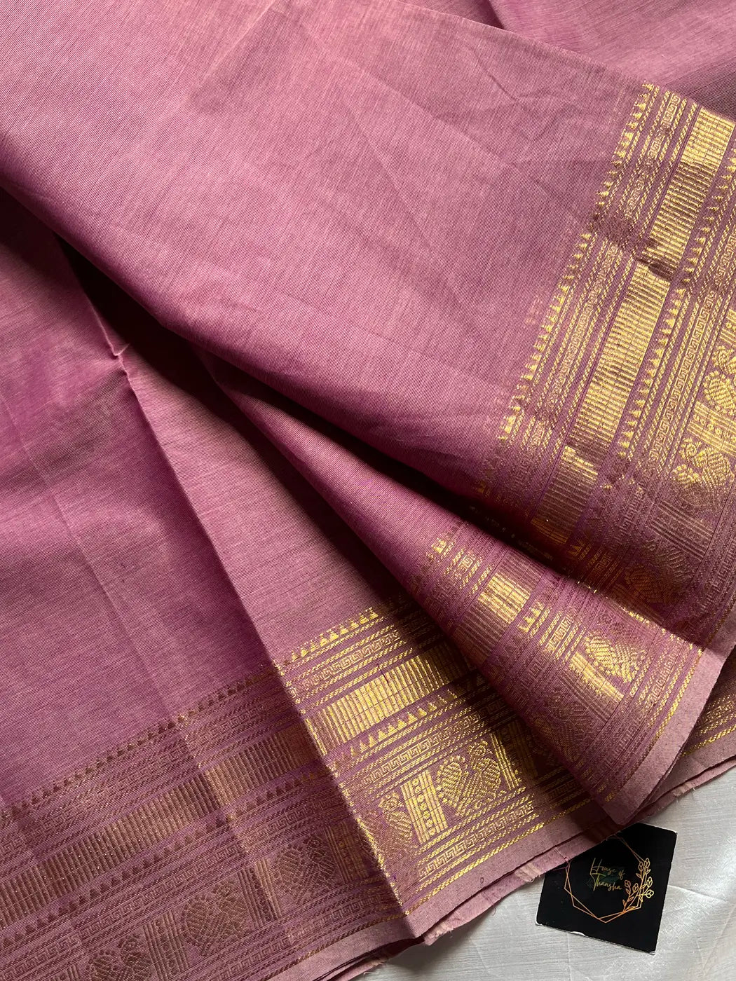 Preorder - Subtle Weaves | Muted Lilac Kanchi Cotton Saree