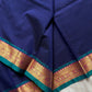 120 Count Mercerised Kanchi Cotton Saree with Zari Border and Grand Pallu – House of Thansha