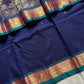 120 Count Mercerised Kanchi Cotton Saree with Zari Border and Grand Pallu – House of Thansha