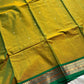 120 Count Mercerised Kanchi Cotton Saree with Zari Border and Grand Pallu – House of Thansha