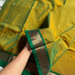 120 Count Mercerised Kanchi Cotton Saree with Zari Border and Grand Pallu – House of Thansha