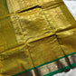 120 Count Mercerised Kanchi Cotton Saree with Zari Border and Grand Pallu – House of Thansha
