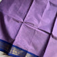 Minimal Border Edit - Lavender Cotton Saree