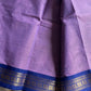 Minimal Border Edit - Lavender Cotton Saree