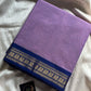Minimal Border Edit - Lavender Cotton Saree