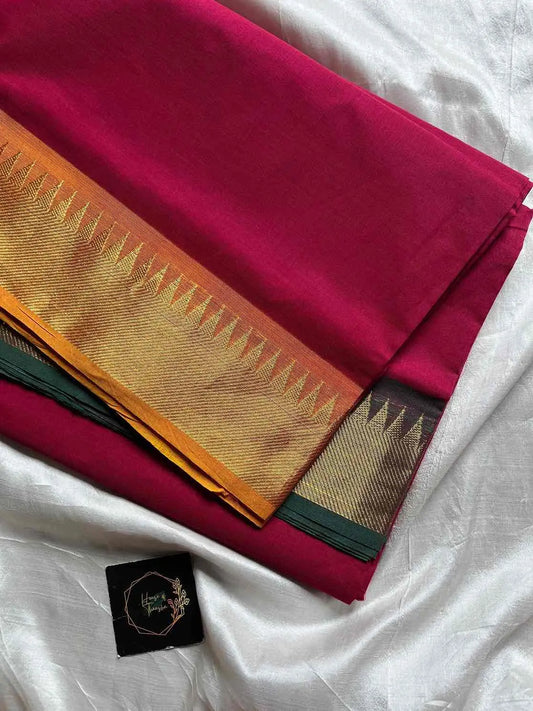 Chettinadu Cotton Saree | Pink (without Blouse)