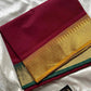 Chettinadu Cotton Saree | Maroon (without Blouse)
