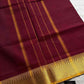 Chettinadu Cotton Saree | Maroon (without Blouse)