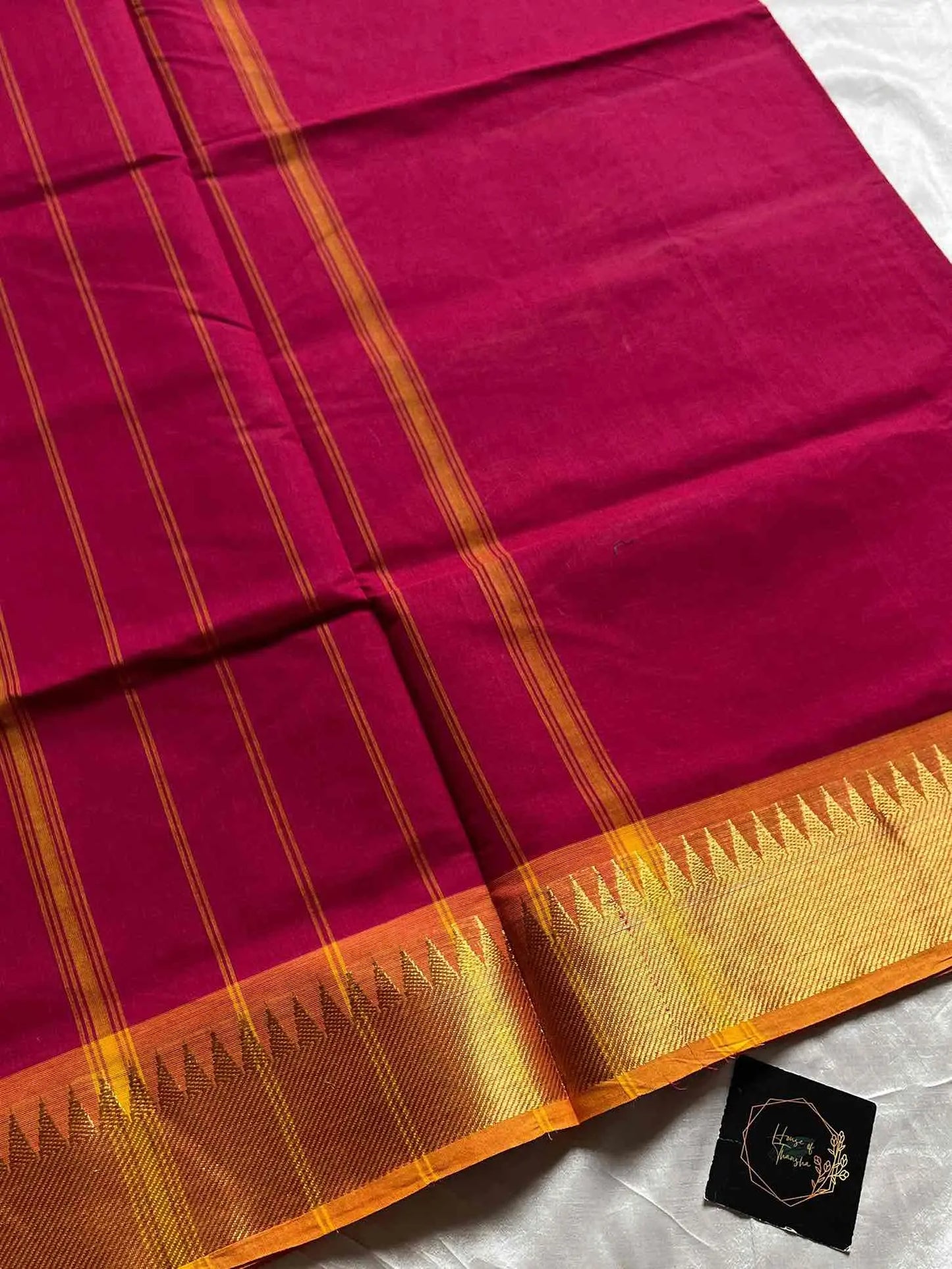 Chettinadu Cotton Saree | Pink (without Blouse)