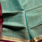 Vegan Silk Saree – Sea Green Handloom Silk