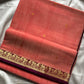 Vegan Silk Saree – Peach Handloom Art Silk
