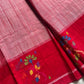 Chedibutta Saree - Handloom Vegan Art Silk - Red