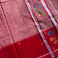 Chedibutta Saree - Handloom Vegan Art Silk - Red