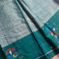 Chedibutta Saree - Handloom Vegan Art Silk - Teal
