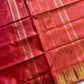 Handwoven vegan silk Chinnalampattu saree with rich zari borders from House of Thansha