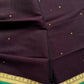 Vegan Silk Saree – Dark Purple Handloom Art Silk